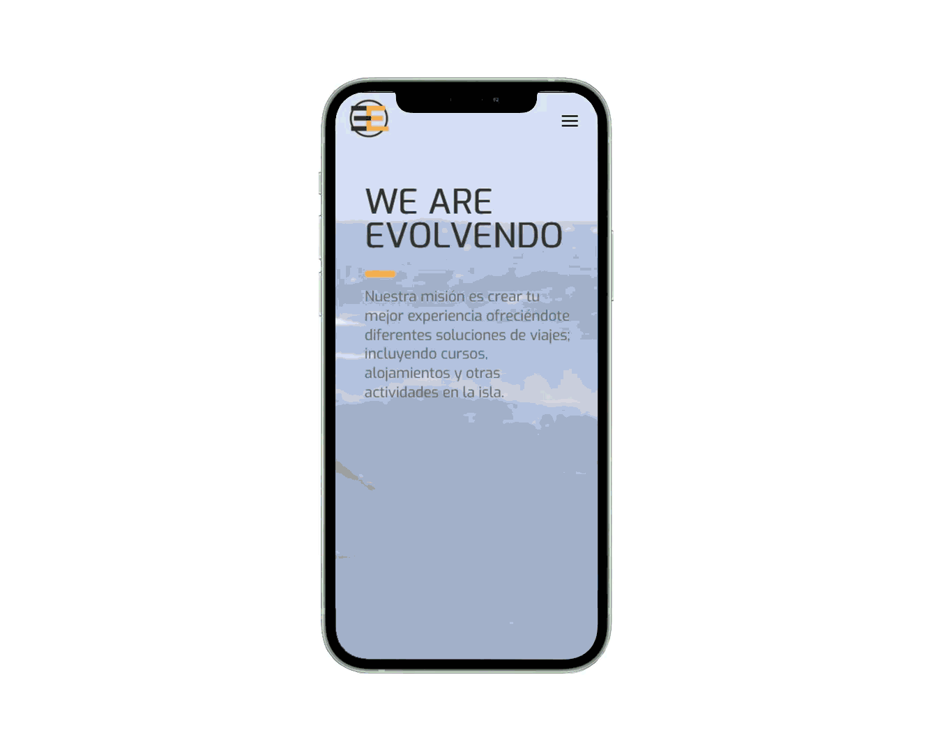 evolvendo experience mobile view