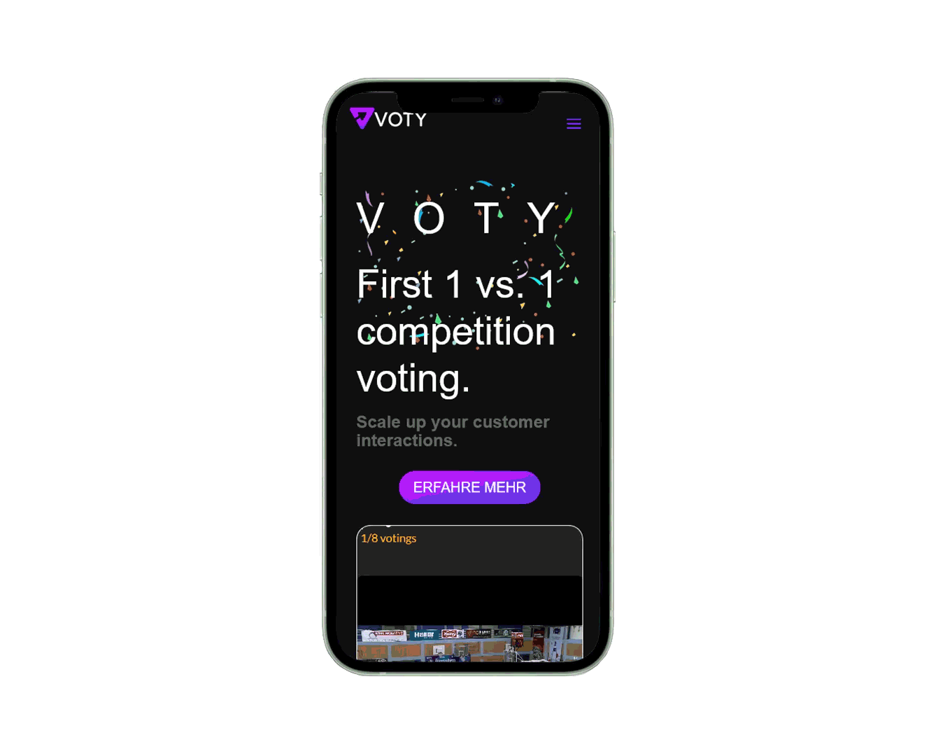 voty mobile view